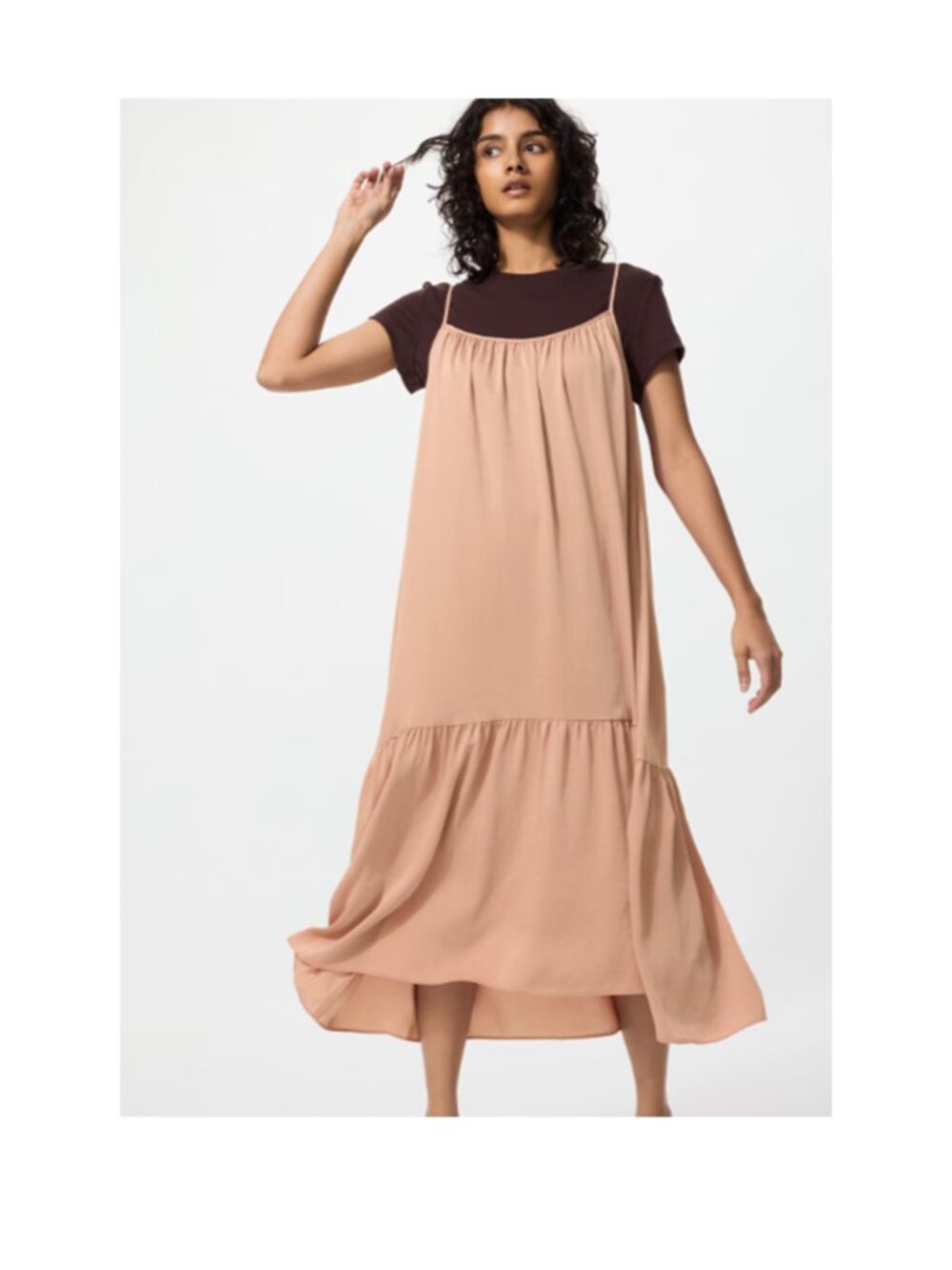 UNIQLO JAPAN Tiered Camisole Dress.